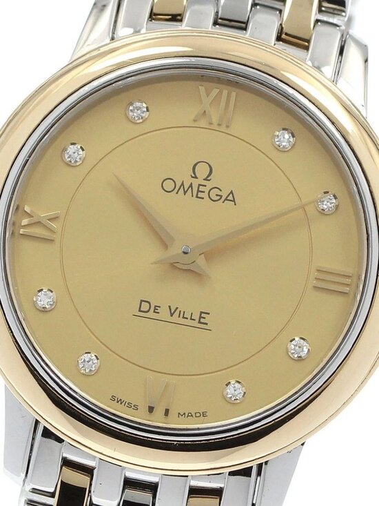 OMEGA De Ville Prestige 424.20.27.60.58.001 8P diamond Quartz Ladies _956171